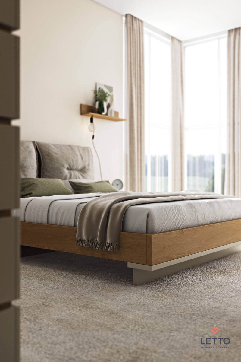 Κρεβάτι Loft | Light Oak